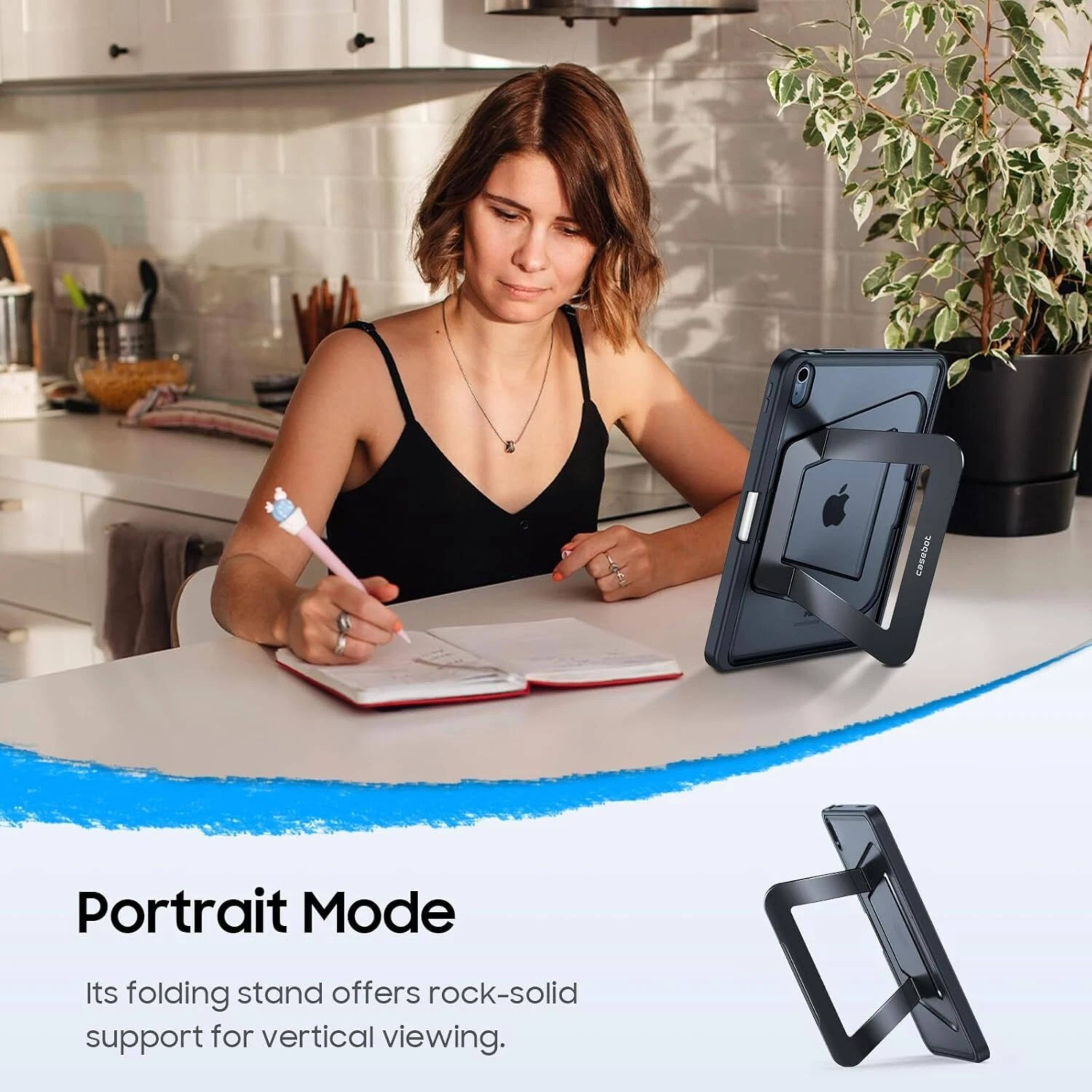 Portrait Mode  
Its folding stand offers rock-solid support for vertical viewing.