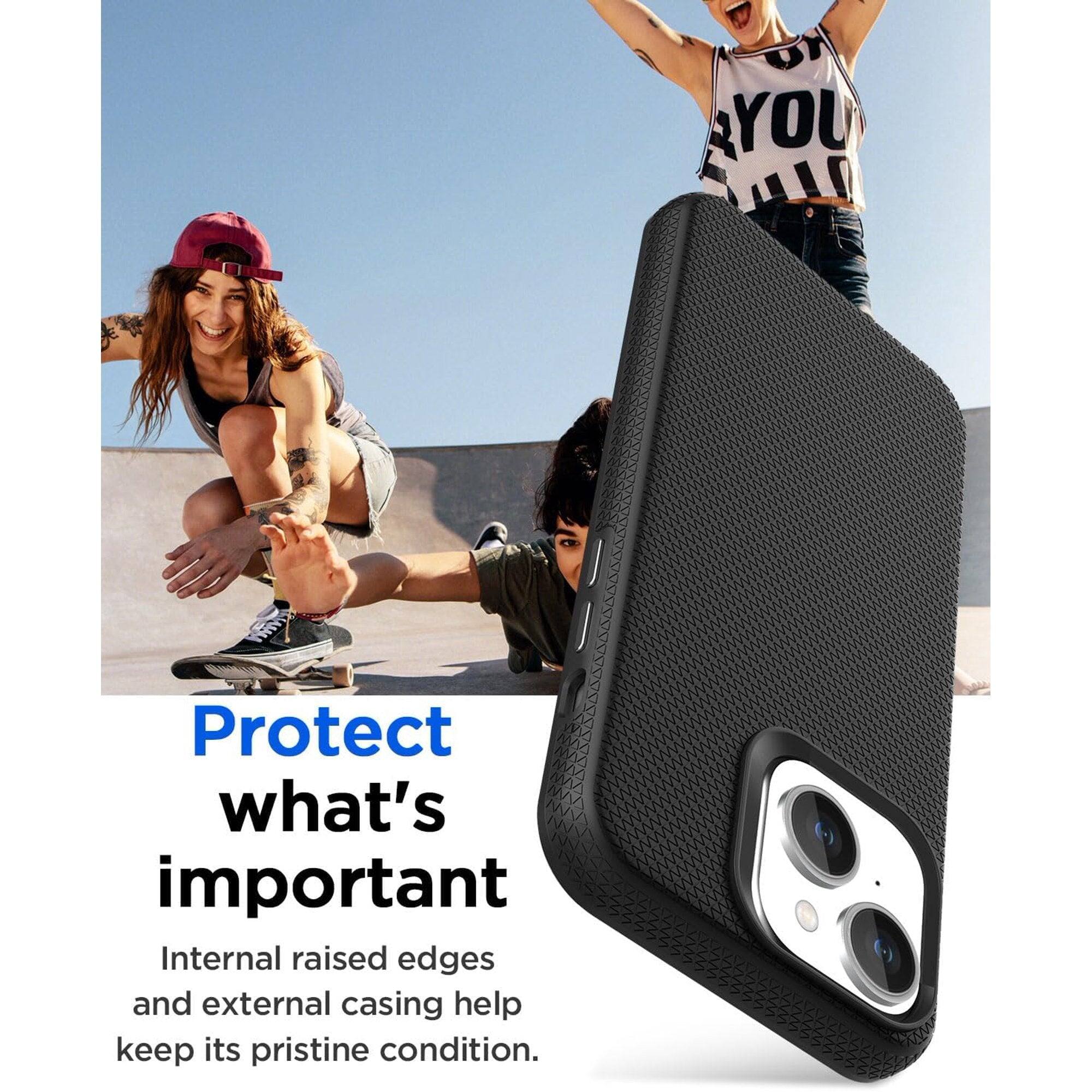 Protect what's important. Internal raised edges and external casing help keep its pristine condition.
