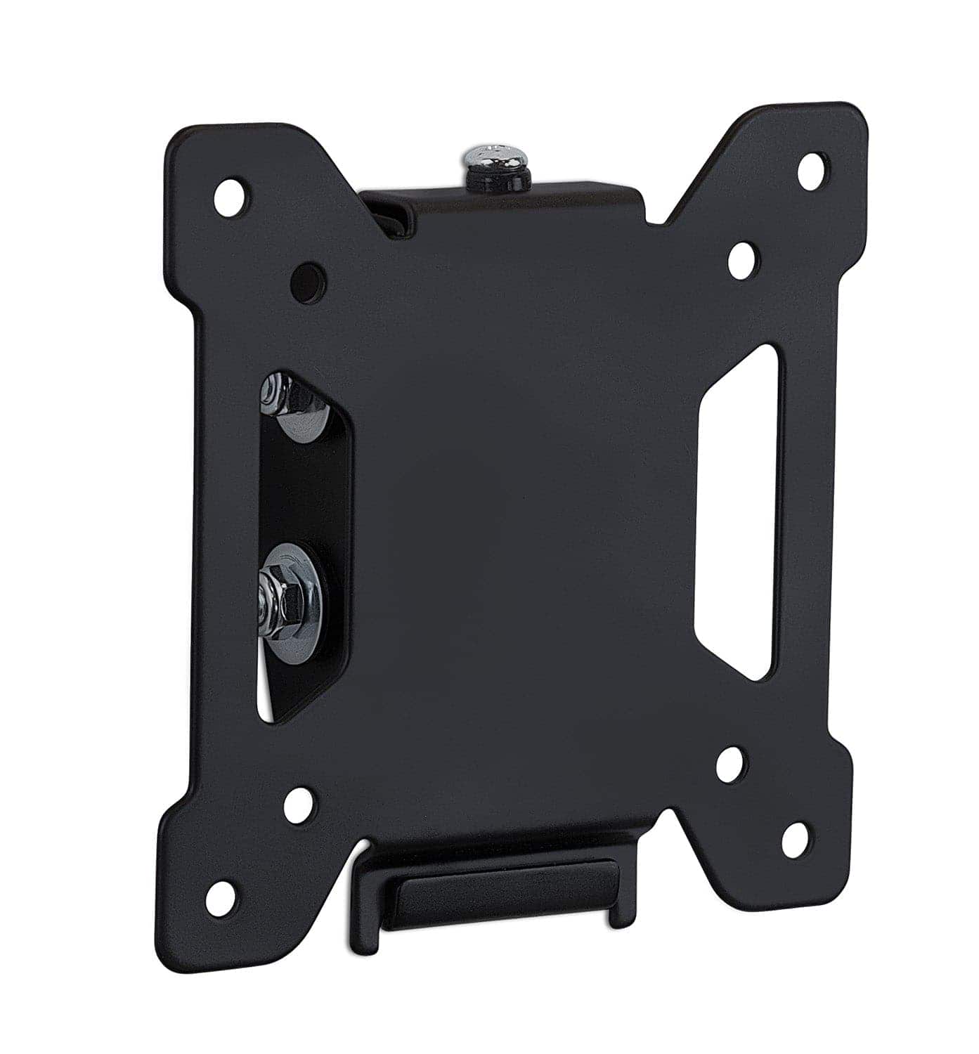 Mount-It! - TV Wall Mount for 19"–32" TVs, Low-Profile Steel Bracket, Adjustable Tilt - Black