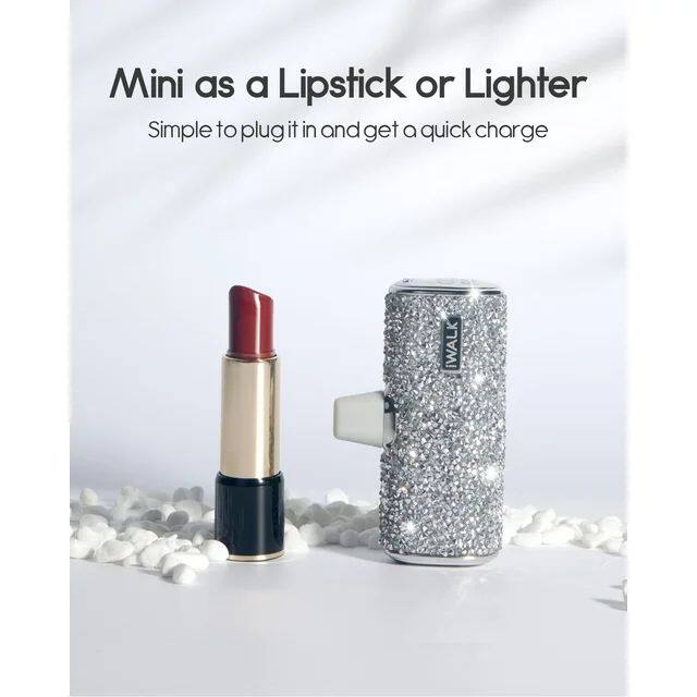 Mini as a Lipstick or Lighter  
Simple to plug it in and get a quick charge