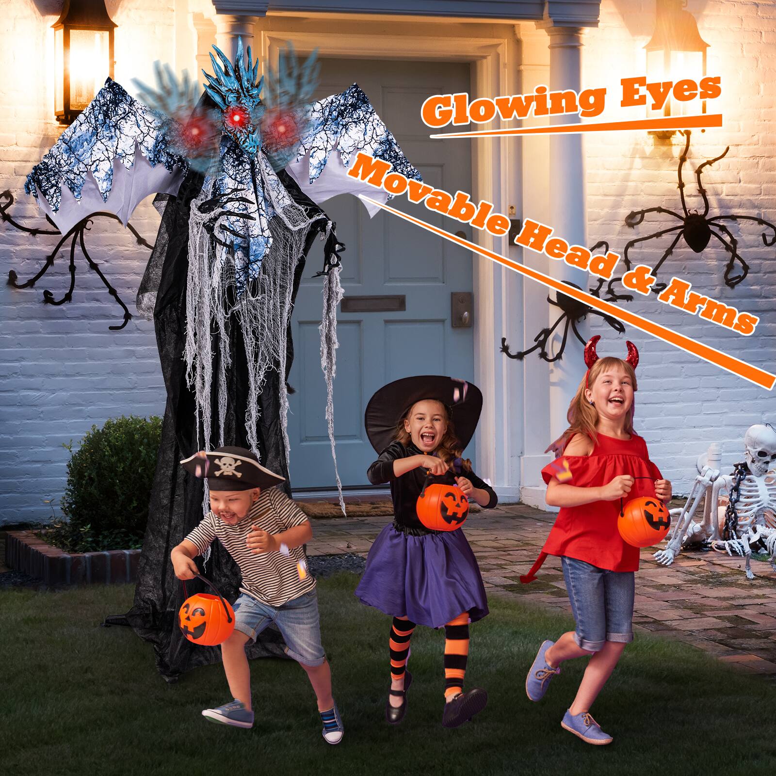 Glowing Eyes Movable Head & Arms