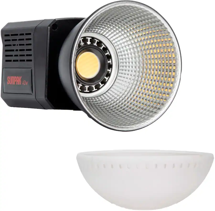 Sunpak COB 40 Bi Color 40W COB LED Video Light Black SP-LED40W-CLB ...
