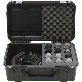 SKB - iSeries Waterproof Hardshell Microphone Case for 12 Mics 3i-2011-MC12