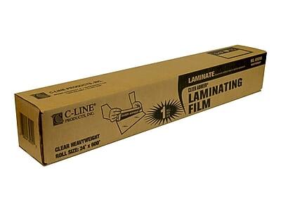 C-Line Products Inc  
Clear Heavyweight 24" x 600" Roll Size  
Laminate  
Clear Anneer Laminating Film
