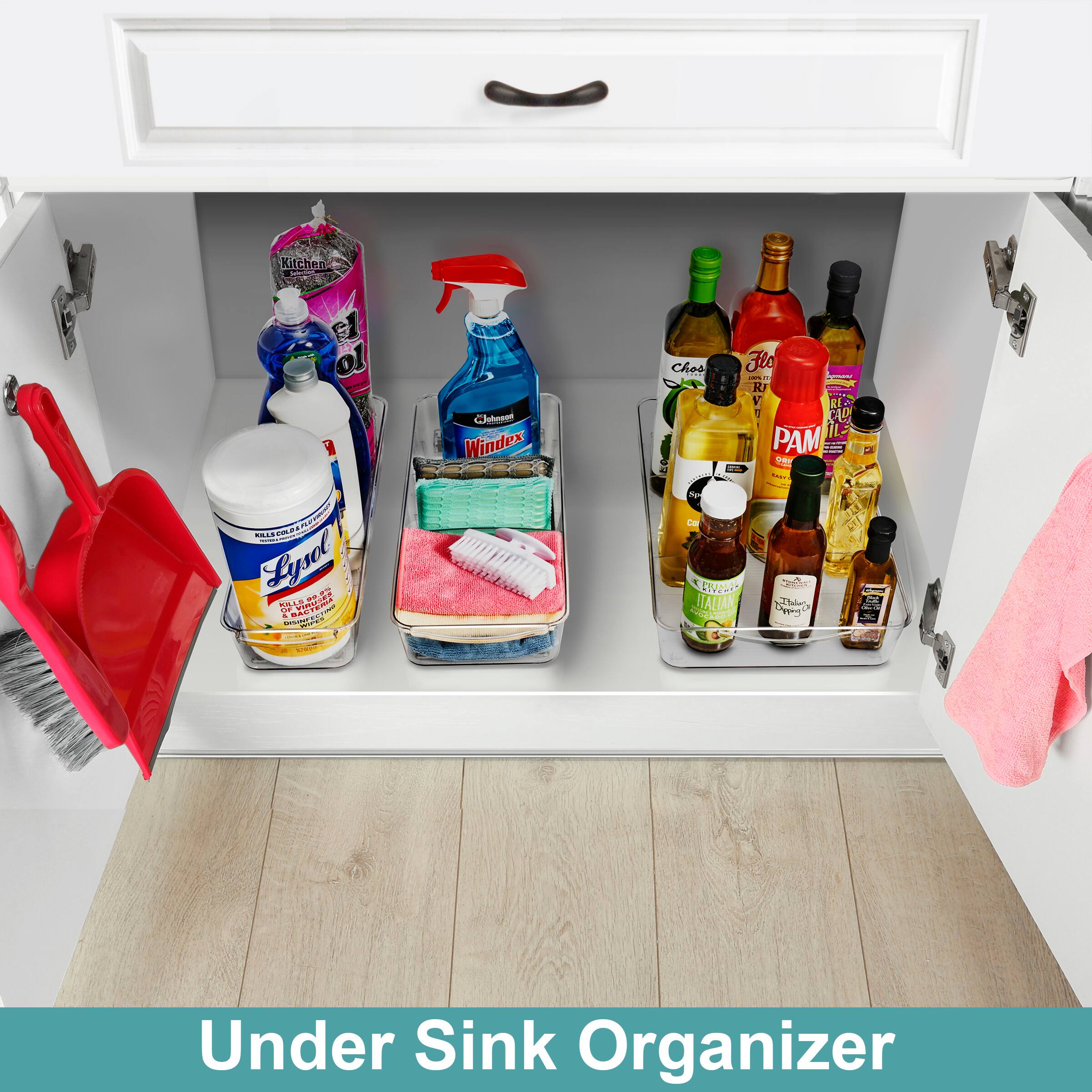 Under Sink Organizer

Kitchen G Jehonen Windex Ches a Flo I R V RE-1 CU ilE PAM P ther I - - - - M ... MLLON ... . : | Lysol .. -. N4 BILLS MOTEAE : - A RAL - M Se Cm KGIV IALIAN O SO - L ada DAyo A