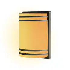 Front. Techko Maid - Solar Integrated LED Outdoor Sconce Amber or White Light - White.