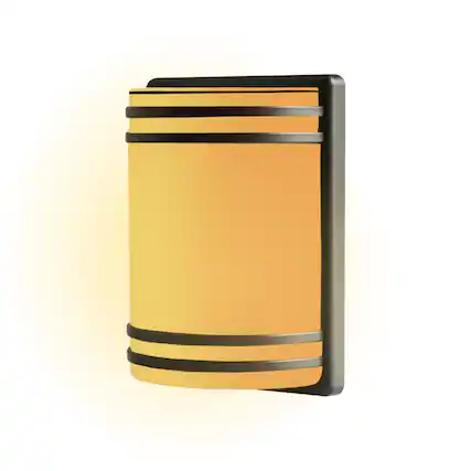 Front. Techko Maid - Solar Integrated LED Outdoor Sconce Amber or White Light - White.