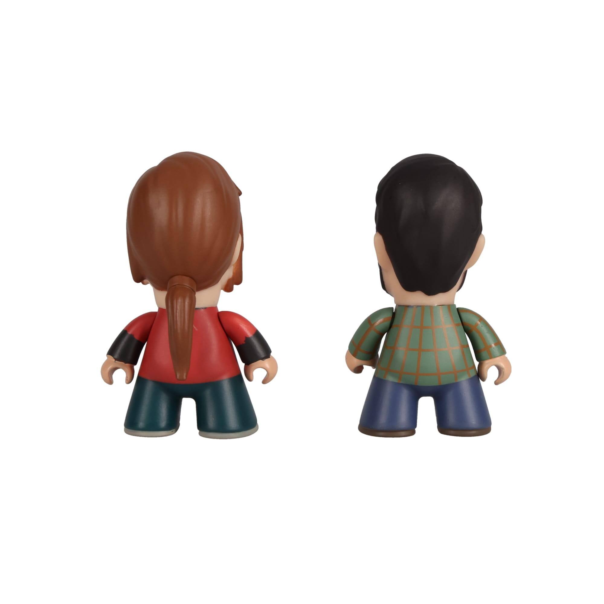 Alt View 3. BBC - The Last of Us 3" Joel & Ellie Vinyl Figures - White.