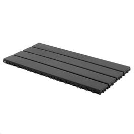 GOODSILO - 24-Pack Interlocking Deck Tiles, 24x12 Inch Outdoor Patio Flooring for Balcony & Poolside - Gray