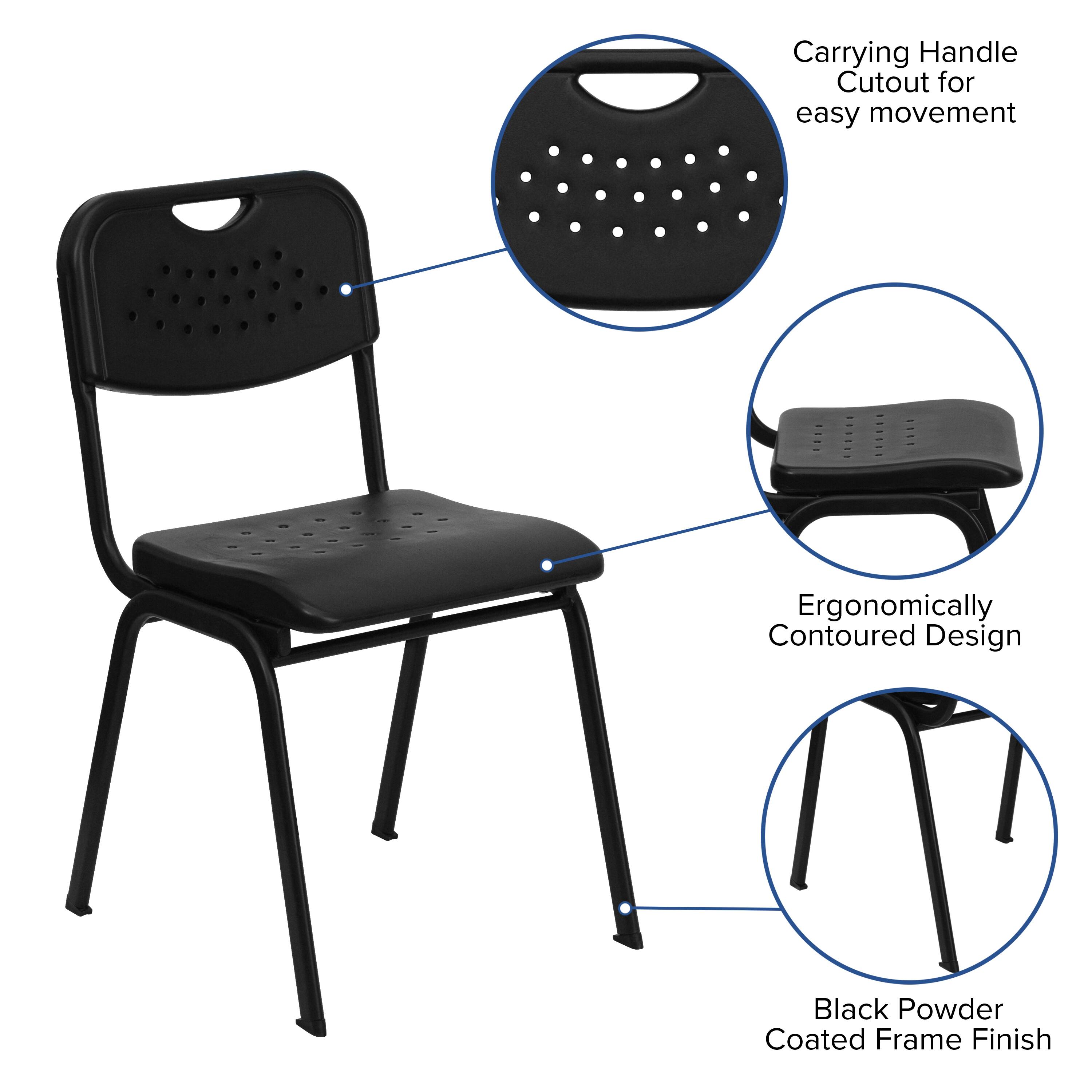 Carrying Handle Cutout for easy movement  
Ergonomically Contoured Design  
Black Powder Coated Frame Finish