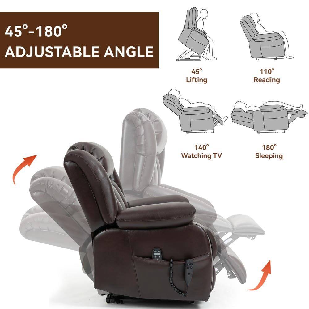 45°-180° Adjustable Angle

45° Lifting  
110° Reading  
140° Watching TV  
180° Sleeping