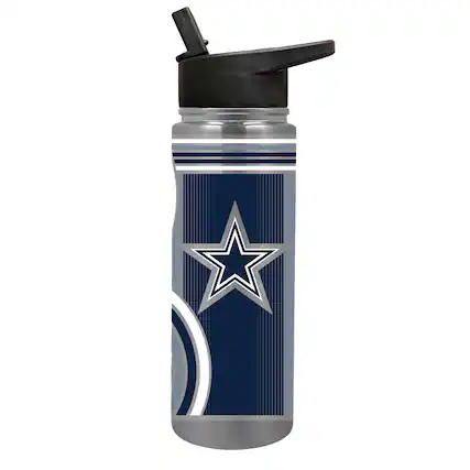 Front. Great American Products - Dallas Cowboys 24oz. Cool Vibes Jr. Thirst Hydration Water Bottle - Multicolor.