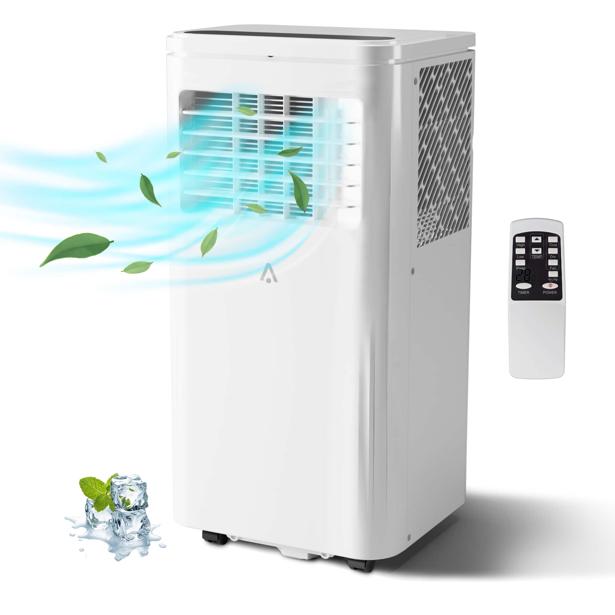 TROPOW - 10000 BTU Portable Air Conditioner,for Up to 450 Sq.Ft - White