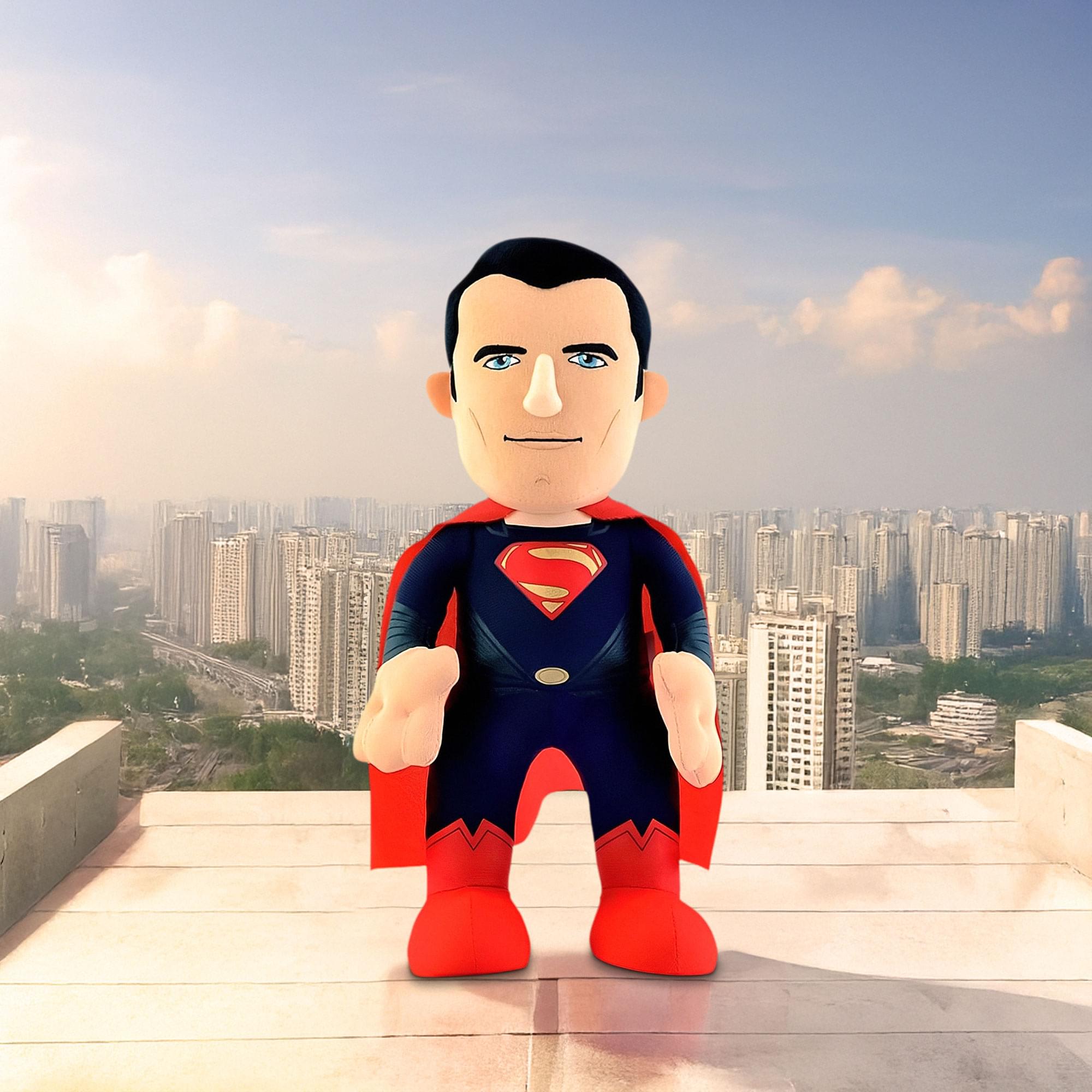 Alt View 1. DC Comics - DC Comics Bleacher Creature 10 Inch Plush Doll -  Man of Steel Superman - Multi-Color.