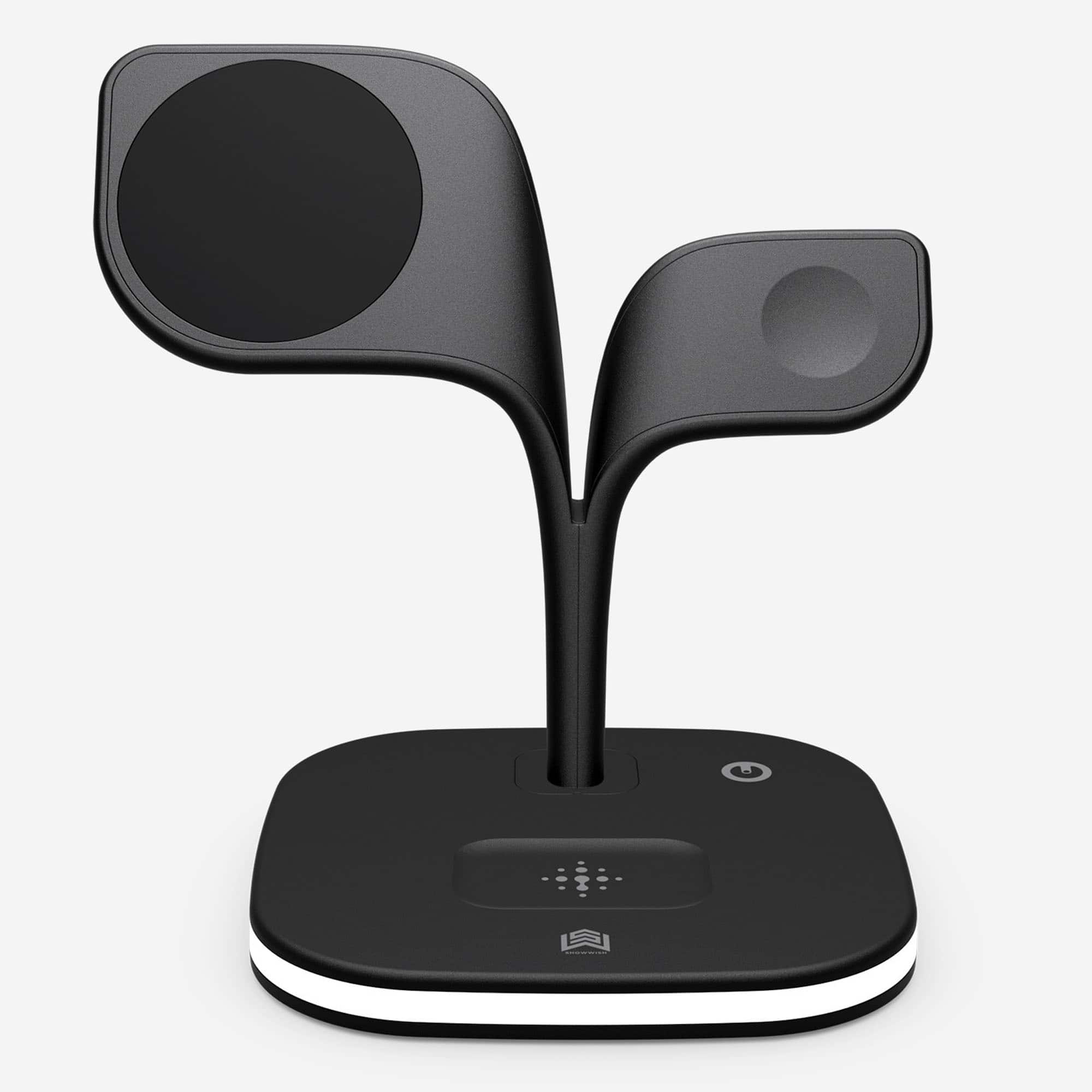 YONWAY - Magnetic Charging Station with Night Light for Multiple Devices, Wireless Charger for iPhone, Apple Watch, AirPods