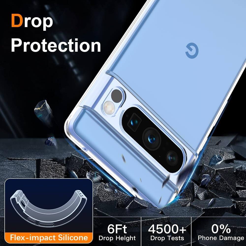 Drop Protection, Flex-impact Silicone, 6Ft, 4500+ Drop Tests, 0% Phone Damage