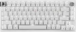 CORSAIR - K65 PLUS RGB 75% Wireless Mechanical Pre-Lubed MLX Red Linear Switch Gaming Keyboard for Mac with Hot-Swappable Switches - Frost White - Front_Zoom