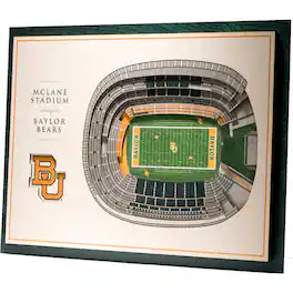 YouTheFan - Baylor Bears 17'' x 13'' 5-Layer StadiumViews 3D Wall Art - Brown