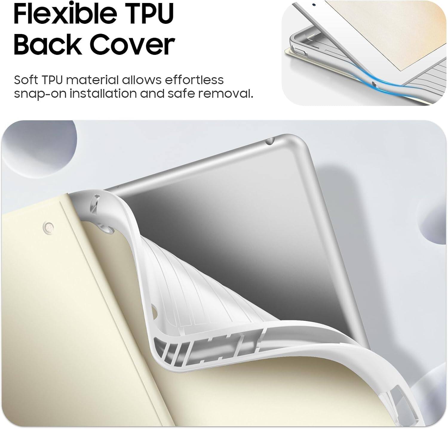 Flexible TPU Back Cover

Soft TPU material allows effortless snap-on installation and safe removal.