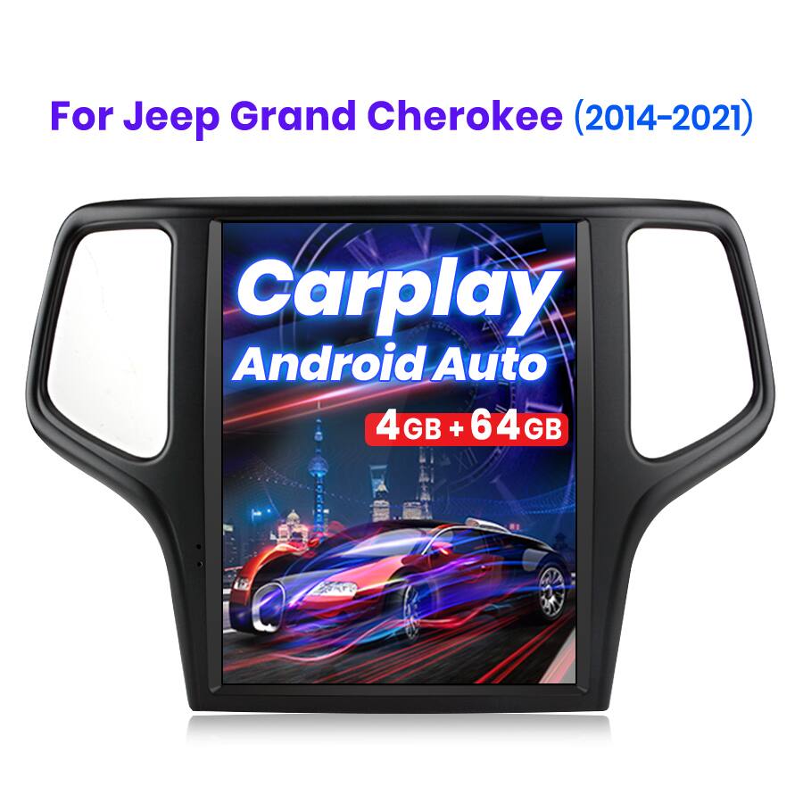 For Jeep Grand Cherokee (2014-2021)  
Carplay Android Auto  
4GB + 64GB