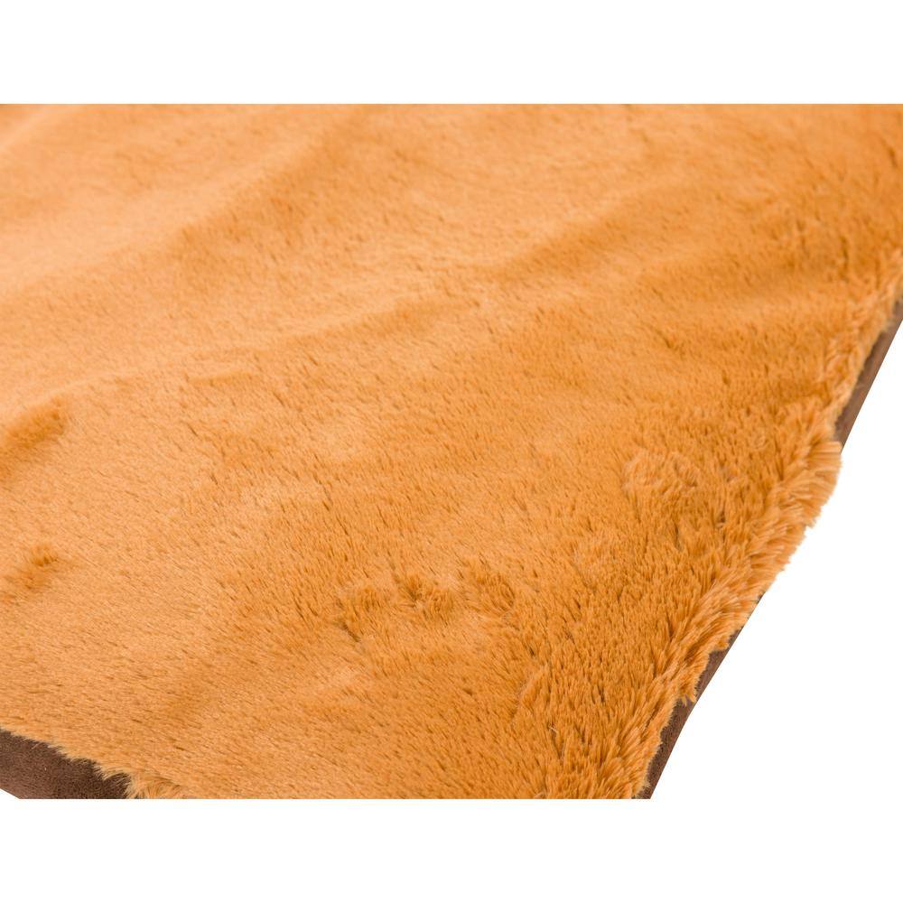 Left. Armarkat - Extra Large Pet Bed Mat With Poly Fill Cushion In Mocha and Earth Brown - Brown.