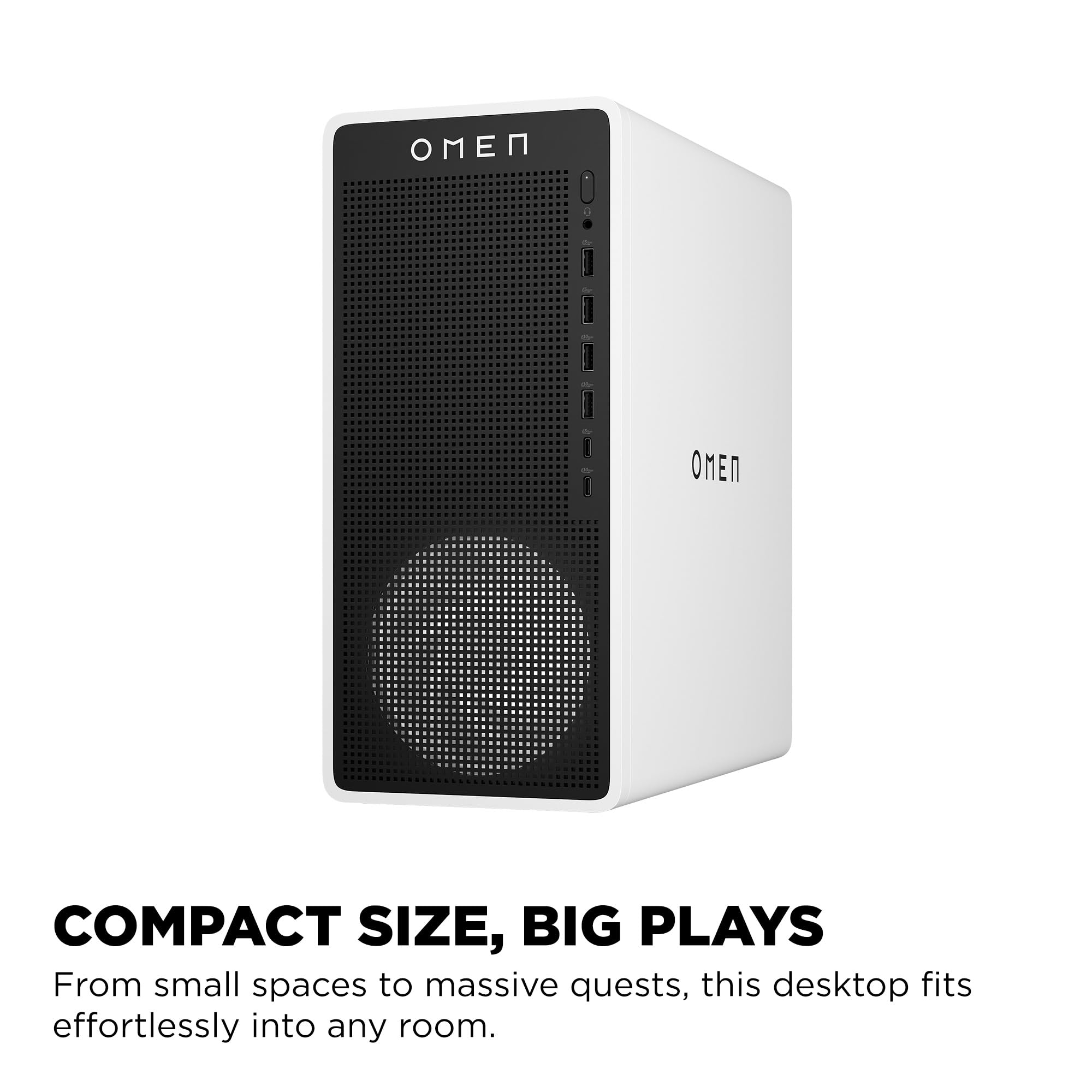 COMPACT SIZE, BIG PLAYS  
From small spaces to massive quests, this desktop fits effortlessly into any room.