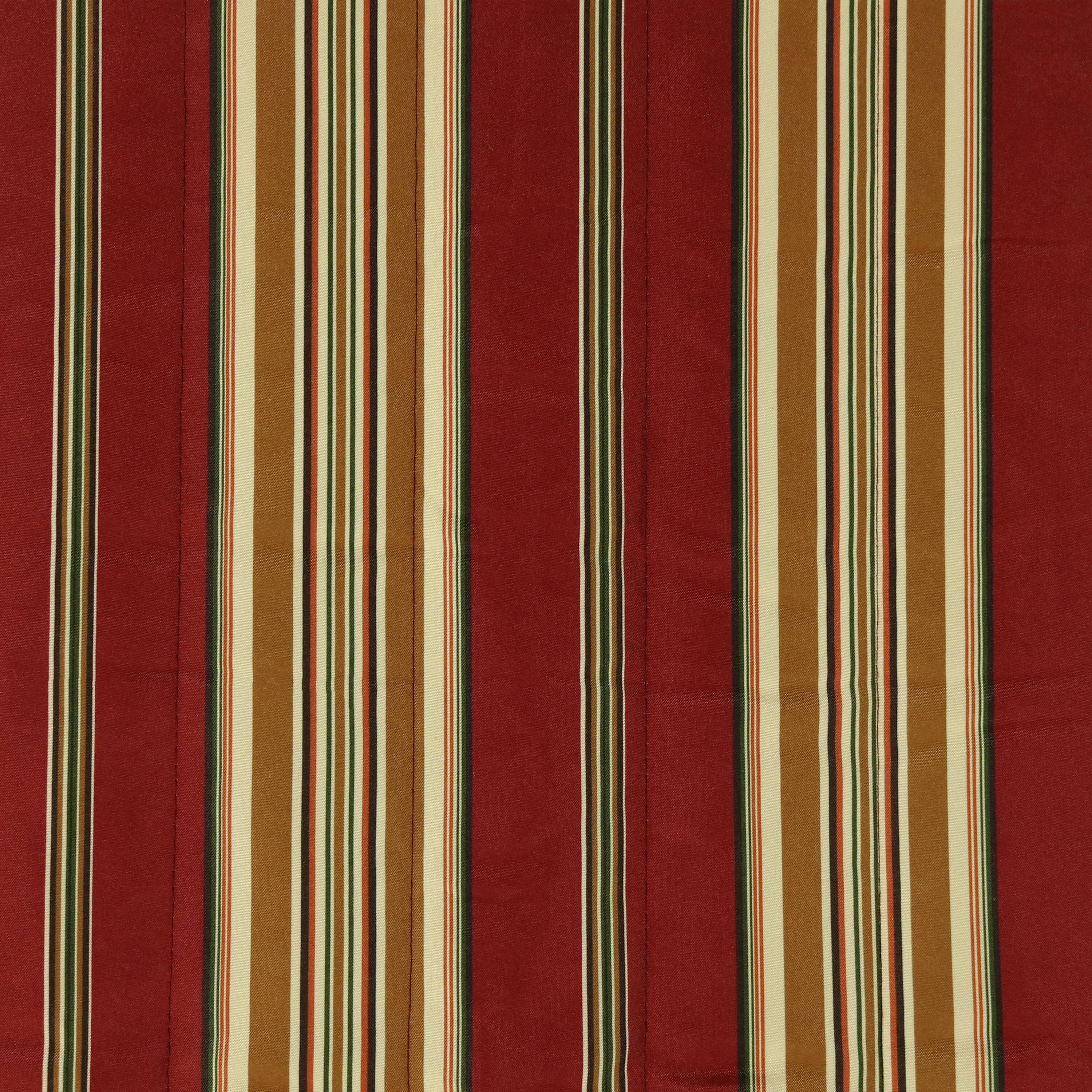 Alt View 7. Sunnydaze - 2-Person Quilted Hammock with Universal Steel Stand - Red Stripe.