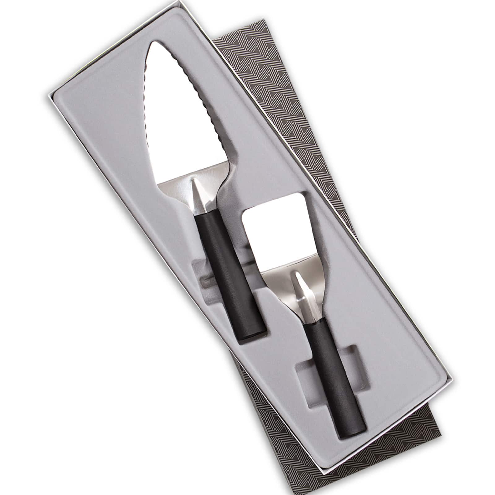 Rada - 2 Piece Pie and Dessert Serving Set with Gift Box, Handles - Black price history on PriceWatchPro