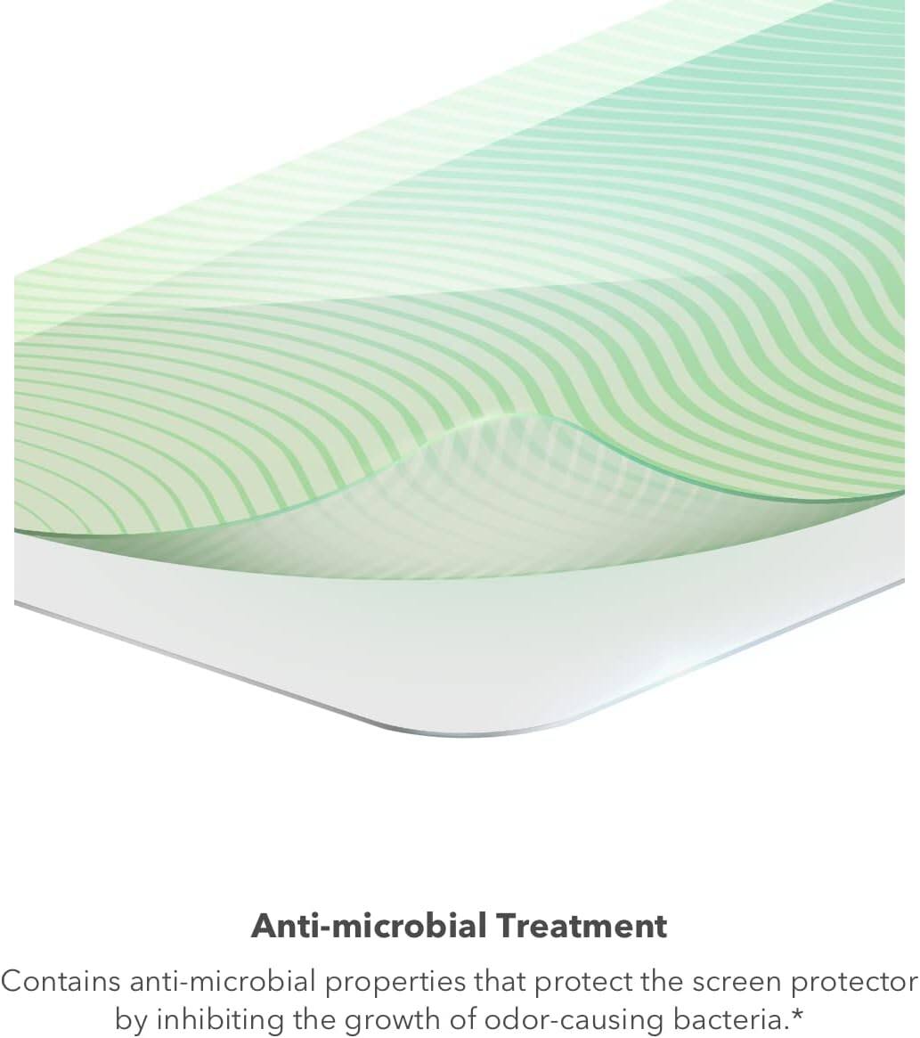 Anti-microbial Treatment  
Contains anti-microbial properties that protect the screen protector by inhibiting the growth of odor-causing bacteria.*