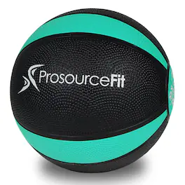 ProsourceFit - Rubber Medicine Ball, 8 lbs - Green/Black