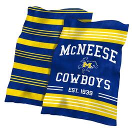 Logo Brands - McNeese State Cowboys 60'' x 70'' Plush Colorblock Blanket - Multicolor