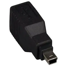 Sanoxy - USB Type B Female to Mini B 5-pin Male Adapter - Black