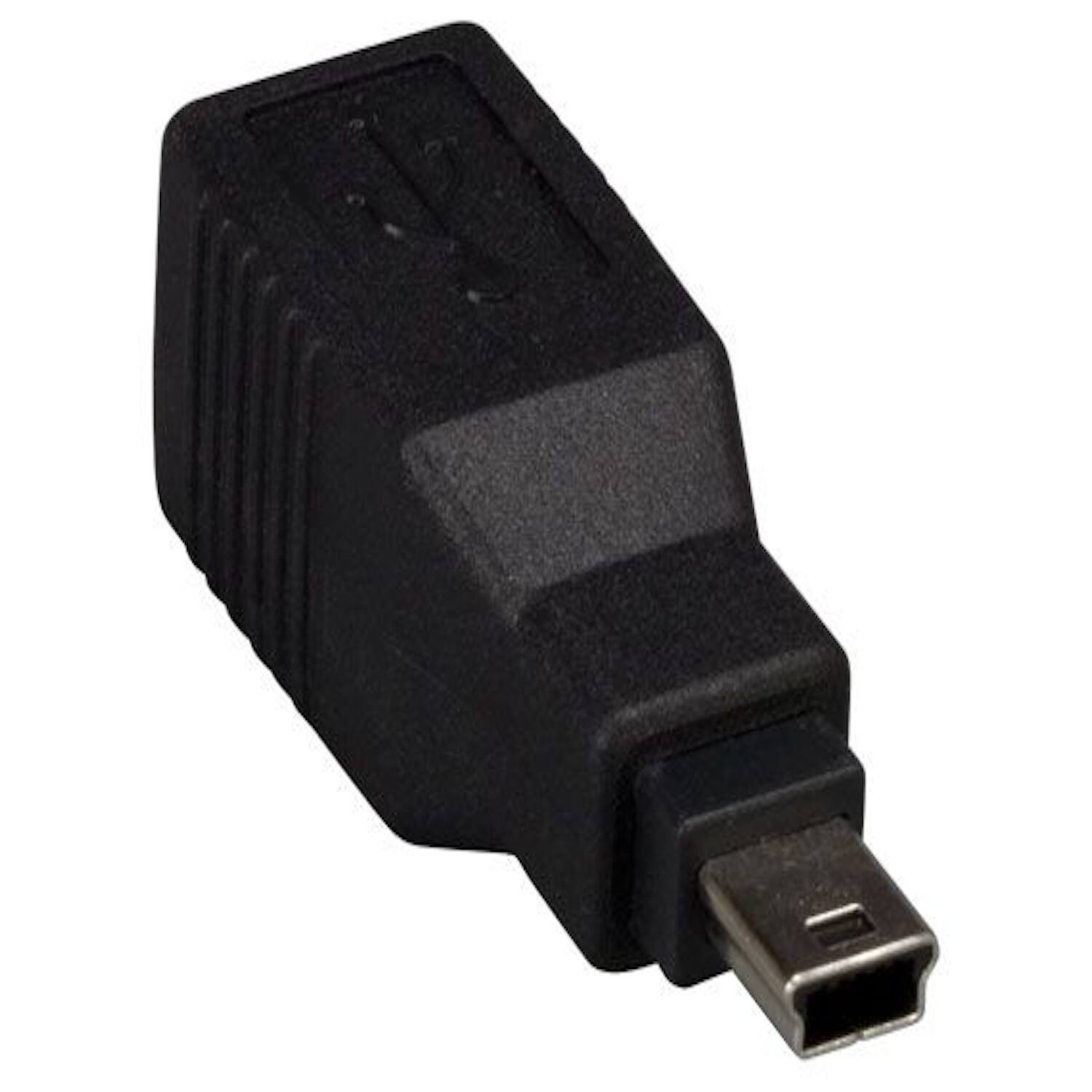 Sanoxy - USB Type B Female to Mini B 5-pin Male Adapter - Black