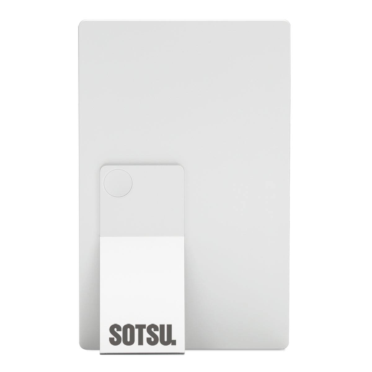 Left. SOTSU - SOTSU FlipAction Go 14" Portable Monitor, Robust, Lightweight, Tempered Glass, 1080p, USB-C or Mini-HDMI - Silver - Silver.