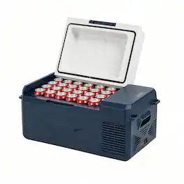 Alpicool - X20 Portable Fridge 12 Volt Car Refrigerator 20 Quart Fast Cooling Freezer For Fishing, Camping, Truck, RV - Blue