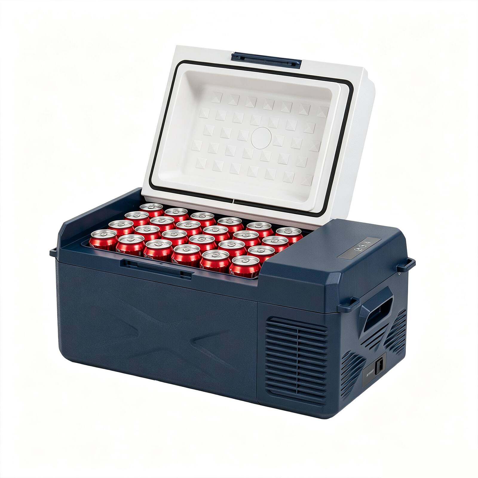 Front. Alpicool - Alpicool - X20 Portable Fridge 12 Volt Car Refrigerator 20 Quart Fast Cooling Freezer For Fishing, Camping, Truck, RV - Blue.