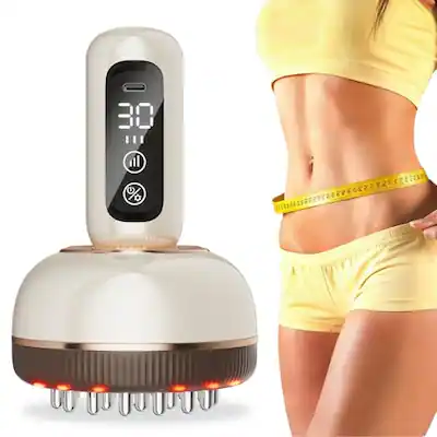 Vulpecula Spade - Lymphatic Drainage Massager, Handheld Cellulite Massage Tool with Red Light, Heat & Vibration | Multifunctional Vulpecula Spade - Lymphatic Drainage Massager, Handheld Cellulite Massage Tool with Red Light, Heat & Vibration | Multifunctional