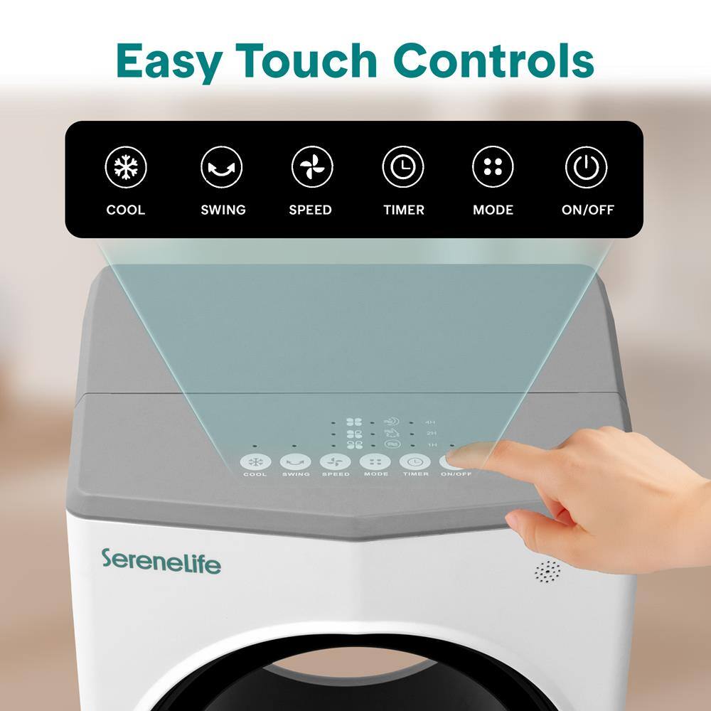 Easy Touch Controls

COOL SWING SPEED TIMER MODE ON/OFF

SerenLife