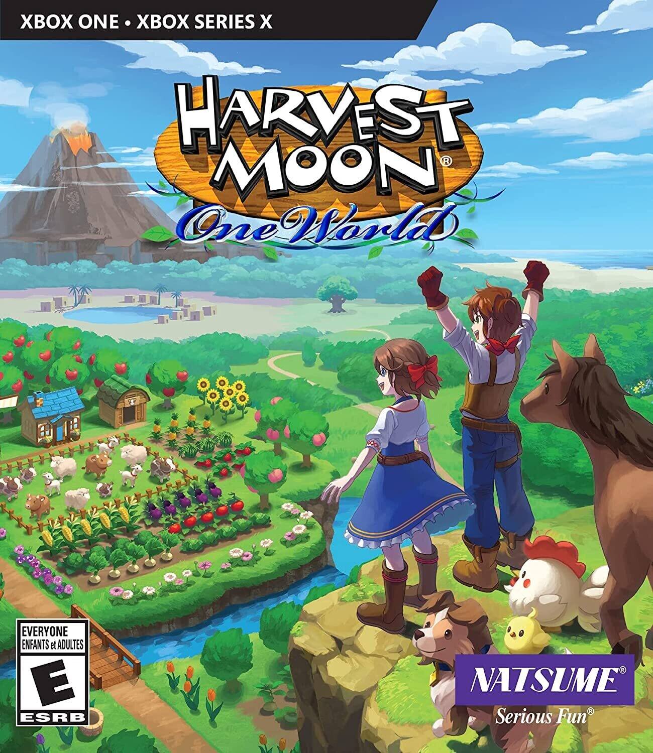 XBOX ONE • XBOX SERIES X
HARVEST MOON One World
EVERYONE ENFANTS et ADULTES E ESRB
NATSUME Serious Fun