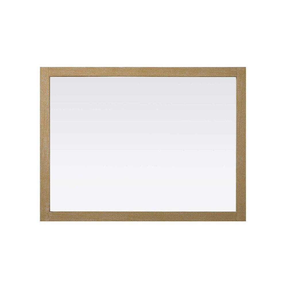 Alt View 1. Elegant Kitchen and Bath - Noah Wooden Rectangle Mirror 48 x 36 in Linen Oak - Linen Oak.