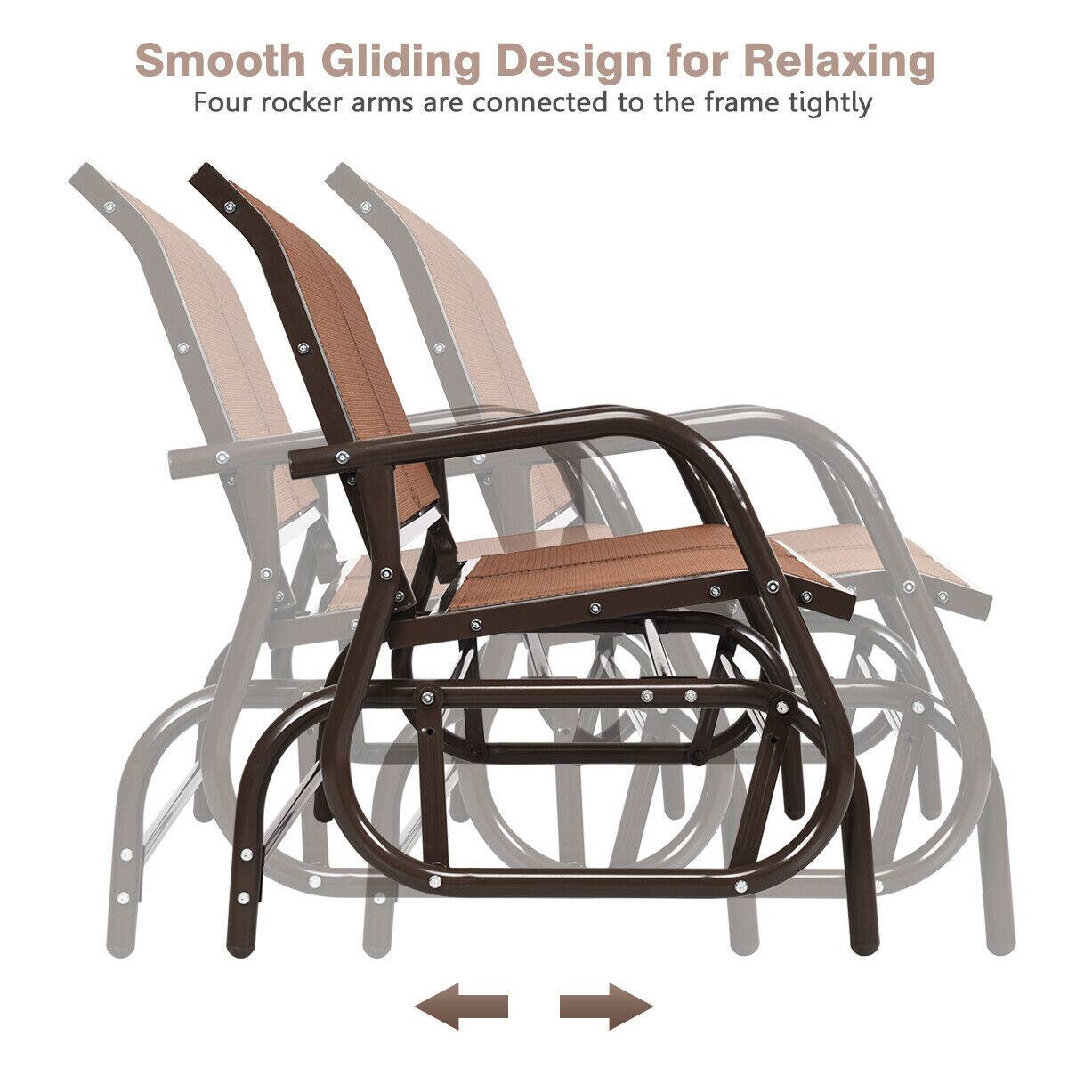 Smooth Gliding Design for Relaxing
Four rocker arms are connected to the frame tightly