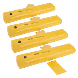 VEVOR - Flood Barriers, Sandbag Alternative Flood Bags 4 Pack, Flood Barrier for Home, Water Barriers for Flooding, Doorway - Yellow