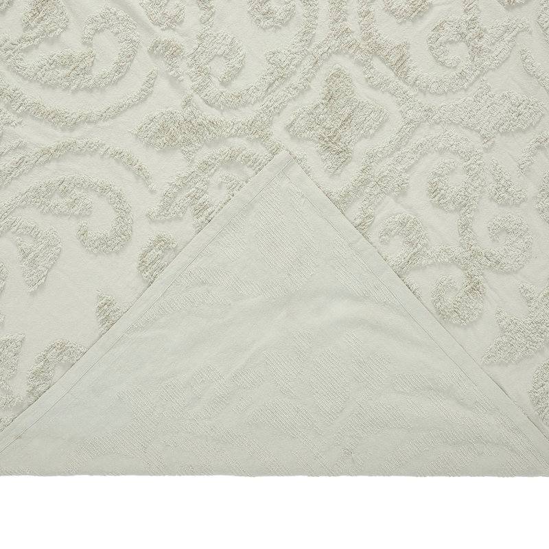 Alt View 1. Hivvago - Queen Size 100-Percent Cotton Chenille 3-Piece Coverlet Bedspread Set in Sage - Sage.
