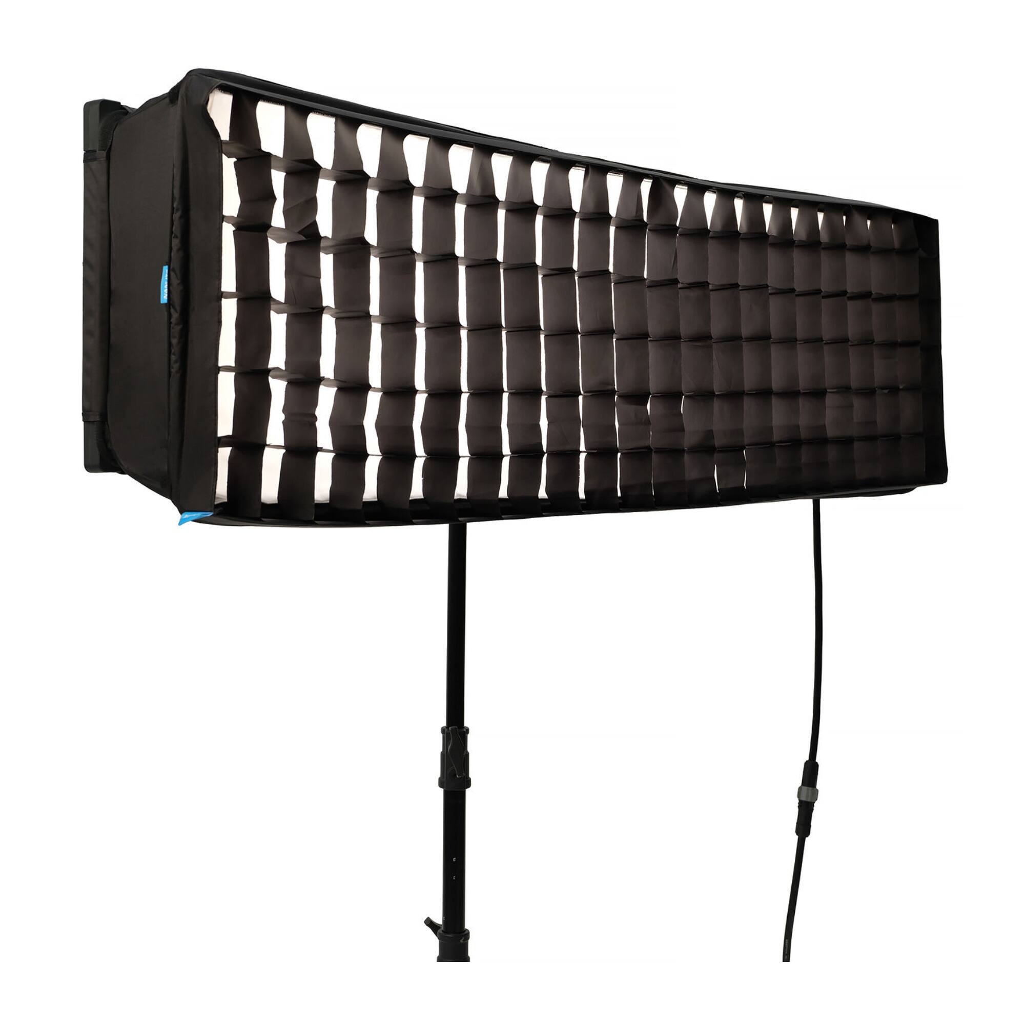 Left. NANLITE - Nanlite PavoSlim 240CL 4x1 240W RGBWW LED Panel Light with CRMX.