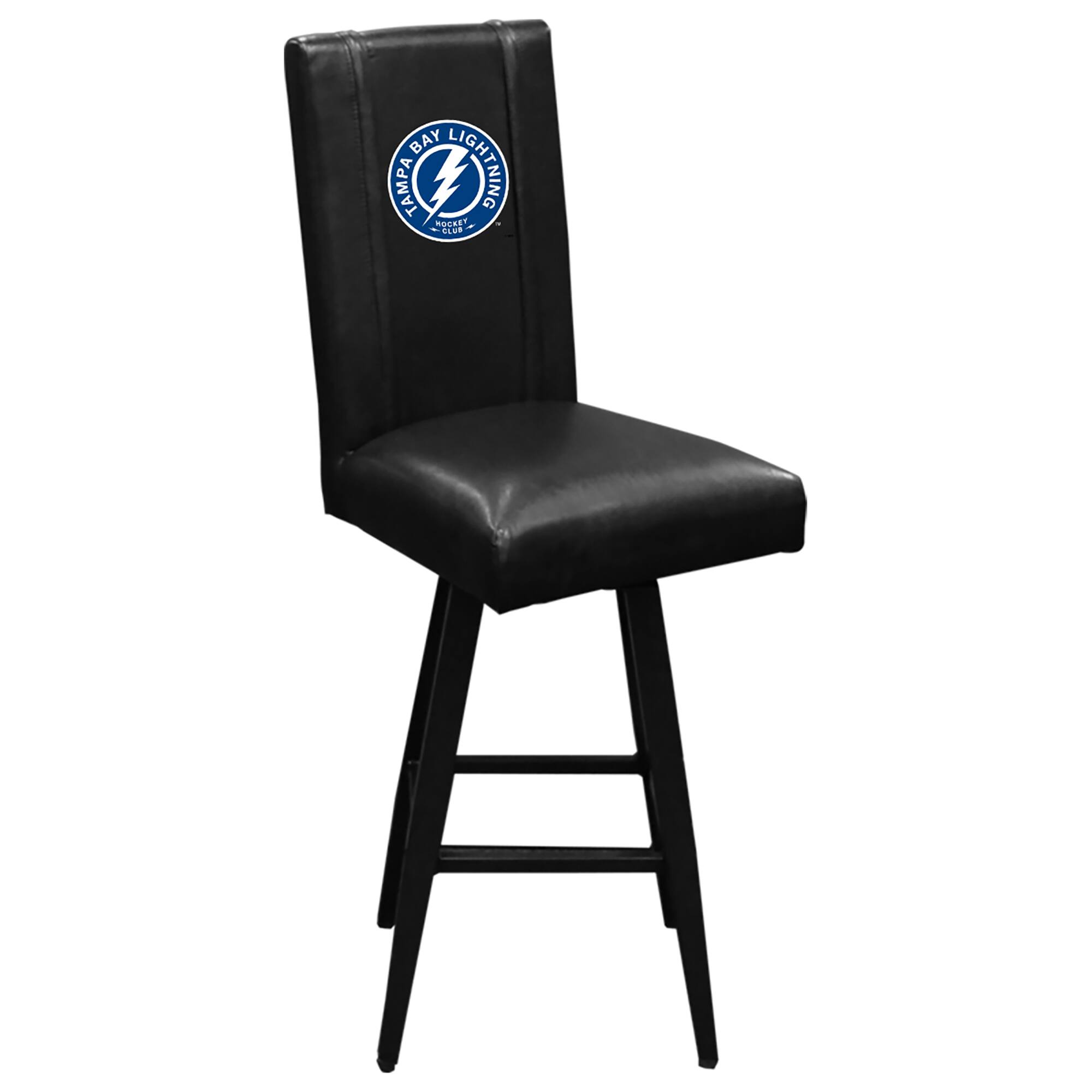 DreamSeat - Tampa Bay Lightning Logo Swivel Bar Stool 2000 - Black