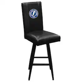DreamSeat - Tampa Bay Lightning Logo Swivel Bar Stool 2000 - Black