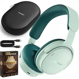 Bundle - Bose - QuietComfort Headphones 2nd Gen Over-Ear Bluetooth Wireless + 26-Month Extended Warranty Protection - Dewdrop Mint