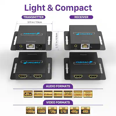 PremiumCord HDMI splitter 1 8 x Extender CAT6/6a/7, metalen PremiumCord HDMI splitter 1 8 x Extender CAT6/6a/7, metalen