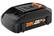 Front. WORX - WA3575 20V Power Share 2.0 Ah Battery - Black.