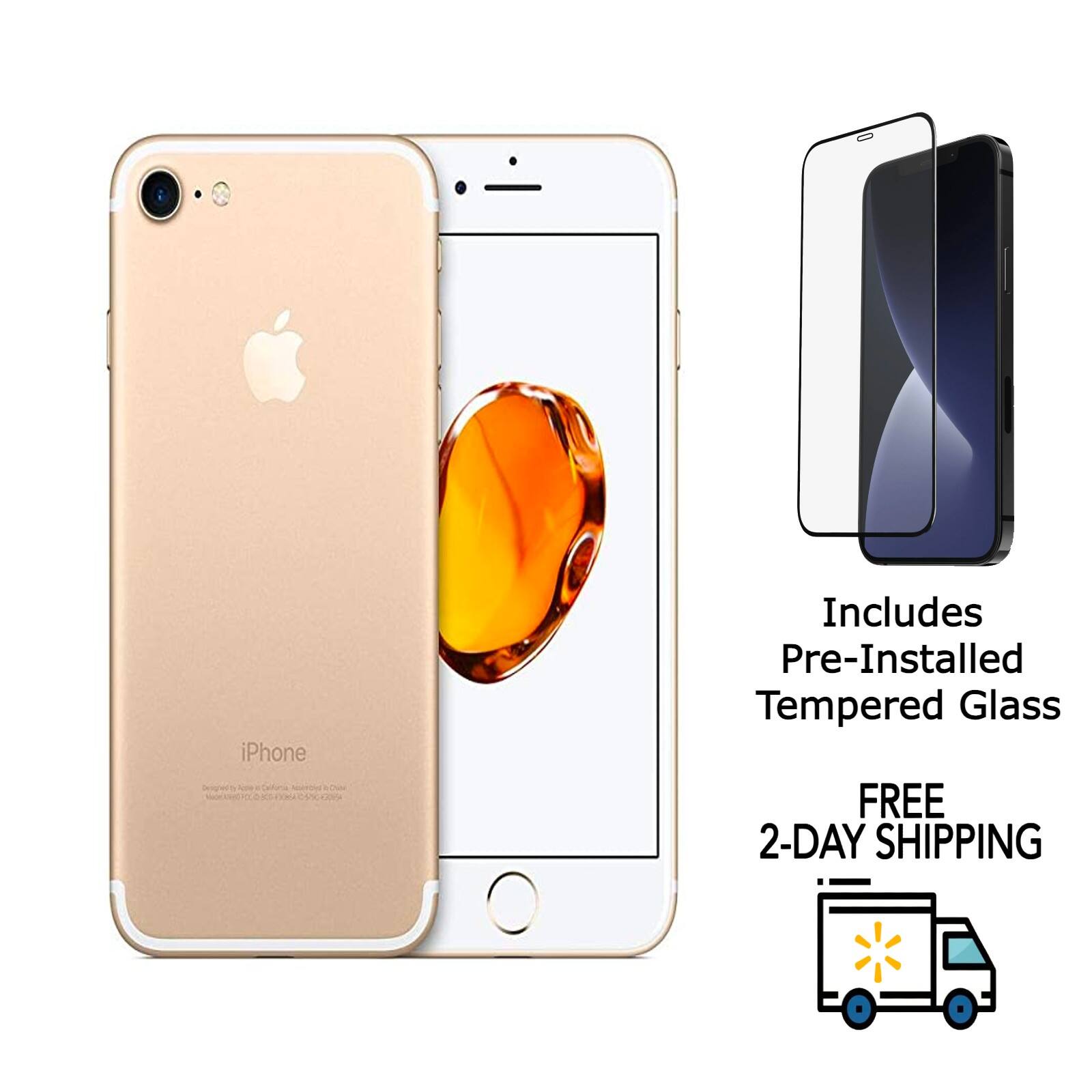 iPhone Includes Pre-Installed Tempered Glass  
FREE 2-DAY SHIPPING